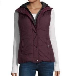 NWOT Arizona Puffer Vest with Hood Juniors Small